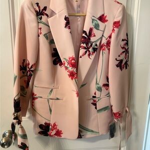 Nine West Pink Floral Blazer